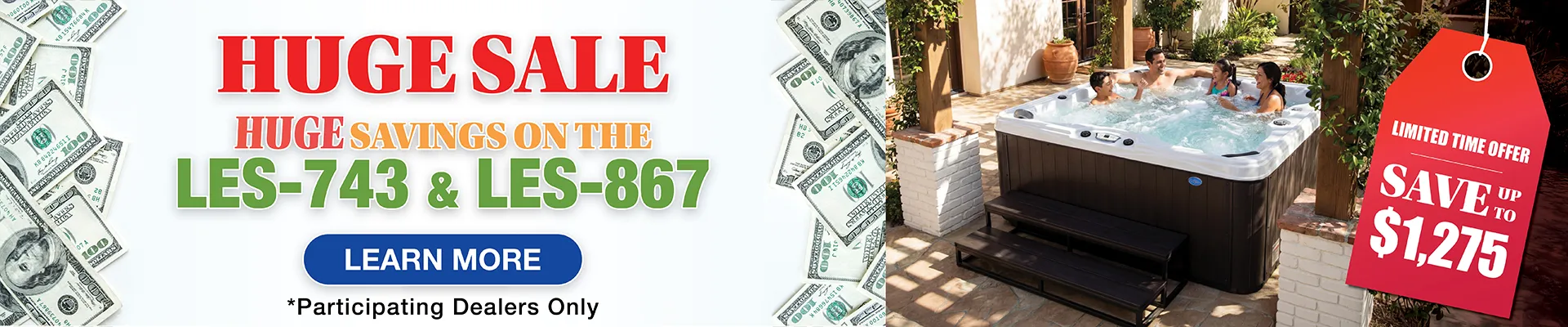 Calspas hot tub being used in a family setting - Pontiac